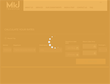 Tablet Screenshot of mkj-transfer.com